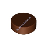 Деталь Лего Плитка Круглая 1 х 1 Цвет Коричневый