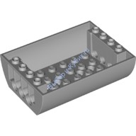 Деталь Лего Скос Изогнутый 6 х 8 х 2 Перевернутый Двойной Цвет Светло-Серый