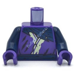 Деталь Лего Торс С Рисунком Цвет Темно-Фиолетовый