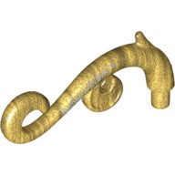 Деталь Лего Стебель Растения Изогнутый С 2 Шипами И 2 Завитками Цвет Перламутрово-Золотой