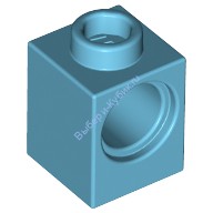 Деталь Лего Техник Кубик 1 х 1 С Отверстием Цвет Умеренно-Лазурный