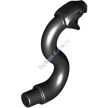 Деталь Лего Голова Змеи С Открытым Ртом Цвет Черный