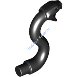 Деталь Лего Голова Змеи С Открытым Ртом Цвет Черный