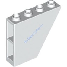 Деталь Лего Скос Перевернутый 60 4 x 1 x 3 Цвет Белый