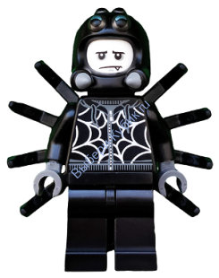   Минифигурка Лего Коллекционные - Мальчик в костюме паука, серия 18 (только минифигурка без подставки и аксессуаров) col320