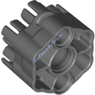 Деталь Лего Барабан Скорострельного Оружия Под Шесть Патрон Цвет Темно-Серый