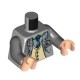 Деталь Лего Торс С Рисунком Цвет Светло-Серый