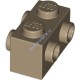 Деталь Лего Кубик Модифицированный 1 х 2 С Штырьками С Двух Сторон Цвет Темно-Песочный