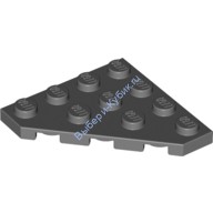 Деталь Лего Пластина Клин 4 х 4 Обрезанный Угол Цвет Темно-Серый