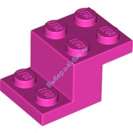 Деталь Лего Кронштейн 3 х 2 х 1 1/3 Цвет Темно-Розовый