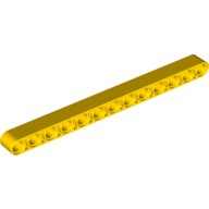 Деталь Лего Техник Бим 1 х 11 Толстый Цвет Желтый