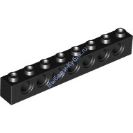 Деталь Лего Техник Кубик 1 х 8 С Отверстиями Цвет Черный