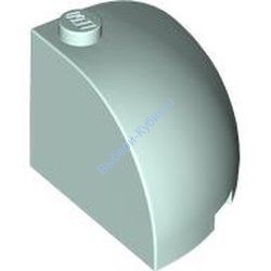 Деталь Лего Кубик Круглый Угол 3 х 3 х 2 Верх Купола Цвет Светлая Аква