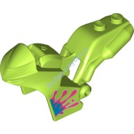 Деталь Лего Корпус Спортивного Мотоцикла С Рисунком Цвет Лайм