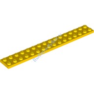 Деталь Лего Пластина 2 х 16 Цвет Желтый