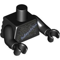 Деталь Лего Торс С Рисунком Цвет Черный