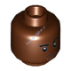 Деталь Лего Голова Минифигурки Цвет Коричневый
