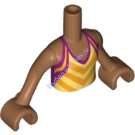 Деталь Лего Торс Мини Долл Френдс С Рисунком Цвет Карамельный