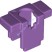 Деталь Лего Броня Майнкрафт Цвет Умеренно-Лавандовый