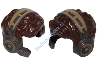 Деталь Лего Парик Минифигурки Цвет Темно-Коричневый