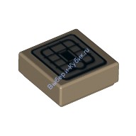 Деталь Лего Плитка 1 х 1 Звездные Войны Цвет Темно-Песочный