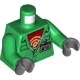 Деталь Лего Торс С Рисунком Цвет Зеленый