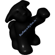 Деталь Лего Собака Сидящая Цвет Черный