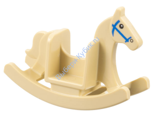 Деталь Лего Лошадь-Качалка Цвет Песочный