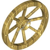 Деталь Лего Диск Телеги Малый 33 Мм D Отверстие Для Дисков С Пин Держателем Цвет Перламутрово-Золотой