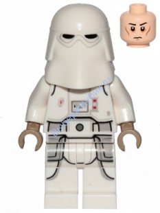 Snowtrooper, Printed Legs, Dark Tan Hands, Cheek Lines, Frown (75288)