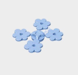 Деталь Аналог Совместимый С Лего Цветок Маленький 4 Шт Цвет Ярко-Светло-Голубой