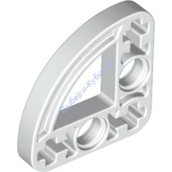 Деталь Лего Техник Бим 3 х 3 L-Формы С Дугой В Четверть Эллипса Тонкий Цвет Белый