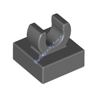 Деталь Лего Плитка Модифицированная 1 х 1 С Защелкой Цвет Темно-Серый