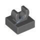 Деталь Лего Плитка Модифицированная 1 х 1 С Защелкой Цвет Темно-Серый