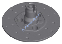 Деталь Лего Техник Ступица Рулевого Колеса С 3 Пин Отверстиями Цвет Темно-Серый