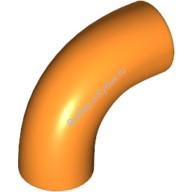 Деталь Лего Кубик Круглый 1 х 1 D. Градусов - Без Шляпки - Тип 2 - С Отверстием Под Ось Цвет Оранжевый