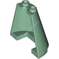 Деталь Лего Конус Половина 4 х 2 х 3 Цвет Песочно-Зеленый