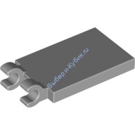 Деталь Лего Плитка Модифицированная 2 х 3 С 2 Защелками Цвет Светло-Серый