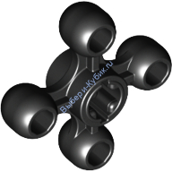 Деталь Лего Техник Кноб Колесо Цвет Черный