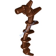 Деталь Лего Придаток Остроконечный Бионикл Морские Водоросли Растение Лоза Цвет Коричневый