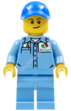 Минифигурка Лего Сити -  Рабочий cty0689