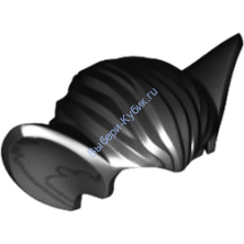 Деталь Лего Парик Минифигурки C Ушами Лего Цвет Черный