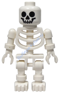Минифигурка Лего  - Skeleton - Standard Skull, Floppy Arms gen001