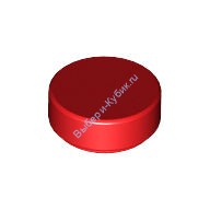 Деталь Лего Плитка Круглая 1 х 1 Цвет Красный