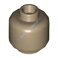 Деталь Лего Голова Минифигурки Цвет Темно-Песочный