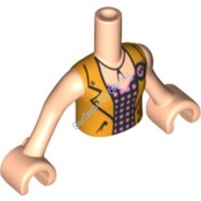 Деталь Лего Мини Долл Торс С Рисунком Цвет Светло-Телесный