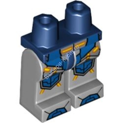 Деталь Лего Ноги С Рисунком Цвет Темно-Синий