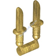 Деталь Лего Ножи 2 Шт Цвет Перламутрово-Золотой