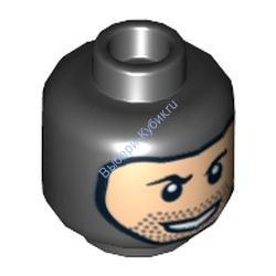 Деталь Лего Голова Минифигурки Цвет Черный
