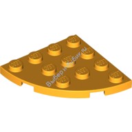 Деталь Лего Пластина Круглая Угол 4 х 4 Цвет Ярко-Светло-Оранжевый